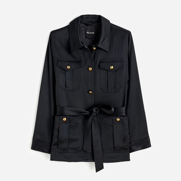 Madewell Double-Faced Satin Safari Jacket Size XXS - Picture 3 of 13